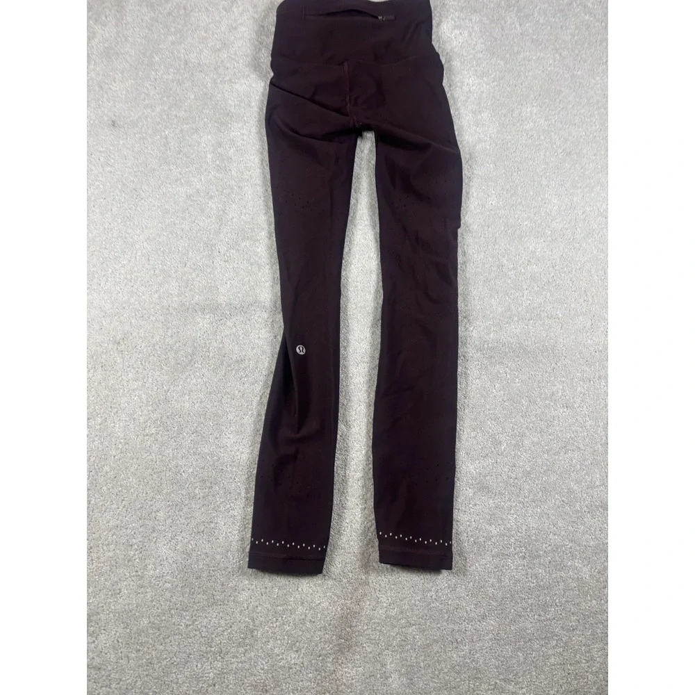 Lululemon Women's In Focus Run‎ Tight Sense Knit LW5CU9S burgundy 2